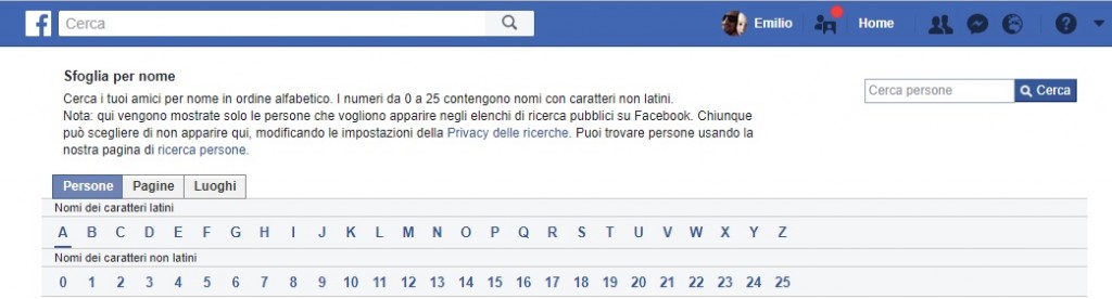 facebook come visitatore