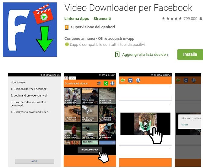 Scaricare video da Facebook su Android e iOs AIRBLOG