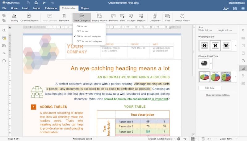 Il migliore editor online: senza dubbio la nuova versione 6.3 di ONLYOFFICE Docs